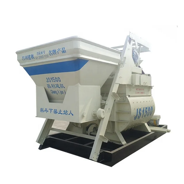 High Quality JS1500  Diesel Concrete Mixer Electric Concrete Mixer Big Concrete Feed Mixer