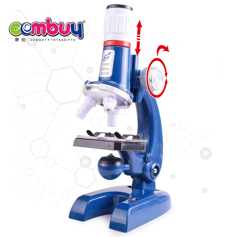 Children beginner science kits 100X 400X 1200X microscope