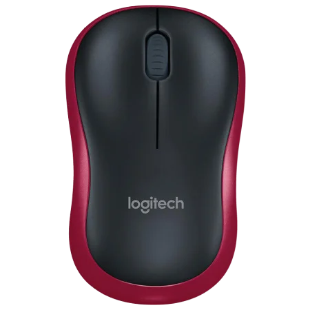 Logitech M186 Wireless Mouse Office Notebook Desktop Computer Optical Mouse with Wireless 2.4G Receiver Red Mouse