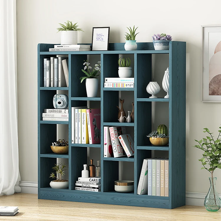 Hot Selling Good Quality Creativity Space Saving Simplicity Combination Wooden Bookshelf Bookcase For Bay Window