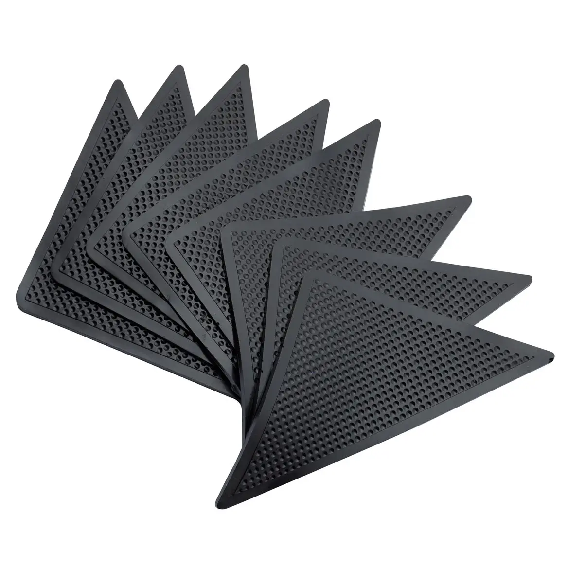 8Pcs Home Floor Rug Carpet Mat Grippers Anti Slip Tri Sticker Washable Corner Rug Grips