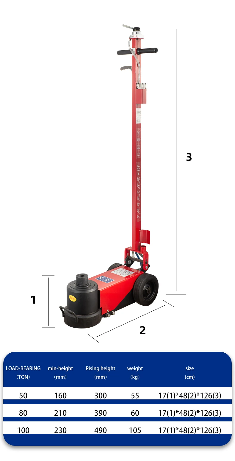
air bottle pump hydraulic car jack lift 50T 80T 100T 