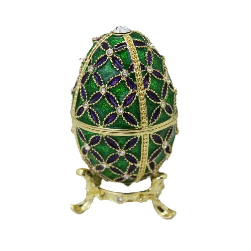 Russian Egg Crown Easter Egg Enamel Craft Decoration Jewelry Box