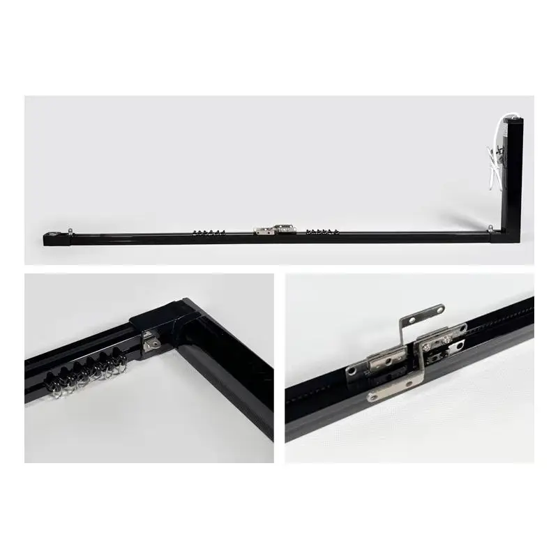 Factory outlet high-quality Black smart electric curtain motor WIFI Tuya Electric Curtain Smart Motorized Curtain Track