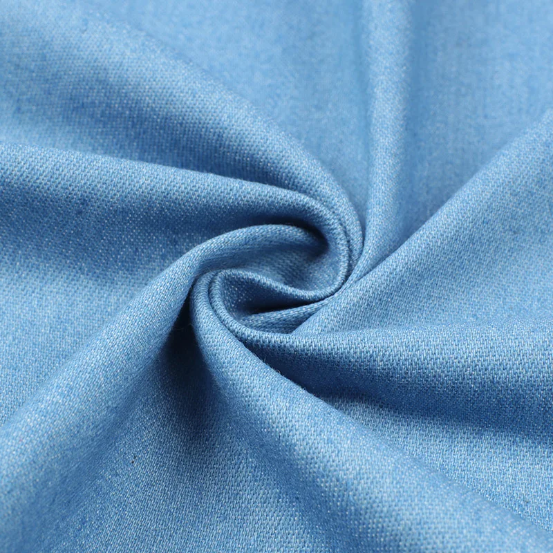 high quality wholesale 6oz cvc cotton polyester elastic stretch spandex denim fabric jean fabric