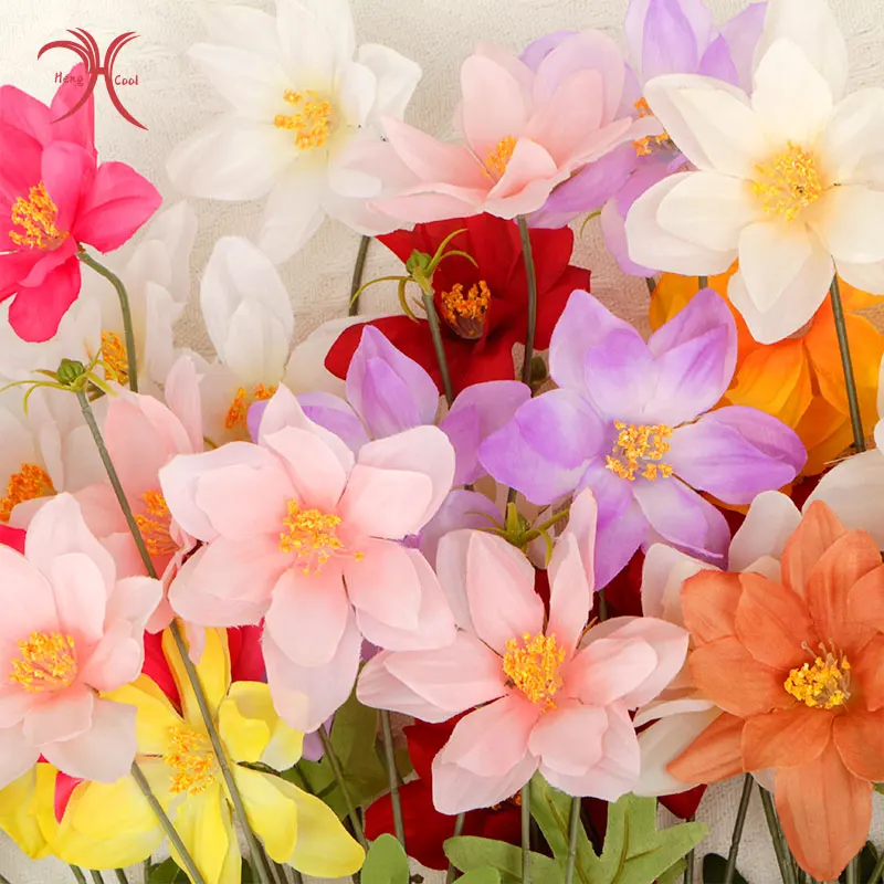 Artificial Silk Flowers Real Touch High Quality Bouquets Wedding Flowers Artificial Cord Flowers