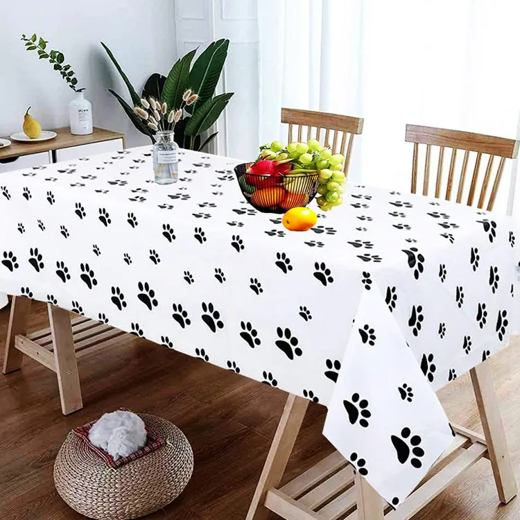 Cow Print Tablecloth 54 x 108 Inch Tablecloths for Farm Animal Themed Parties Picnic Table Covers