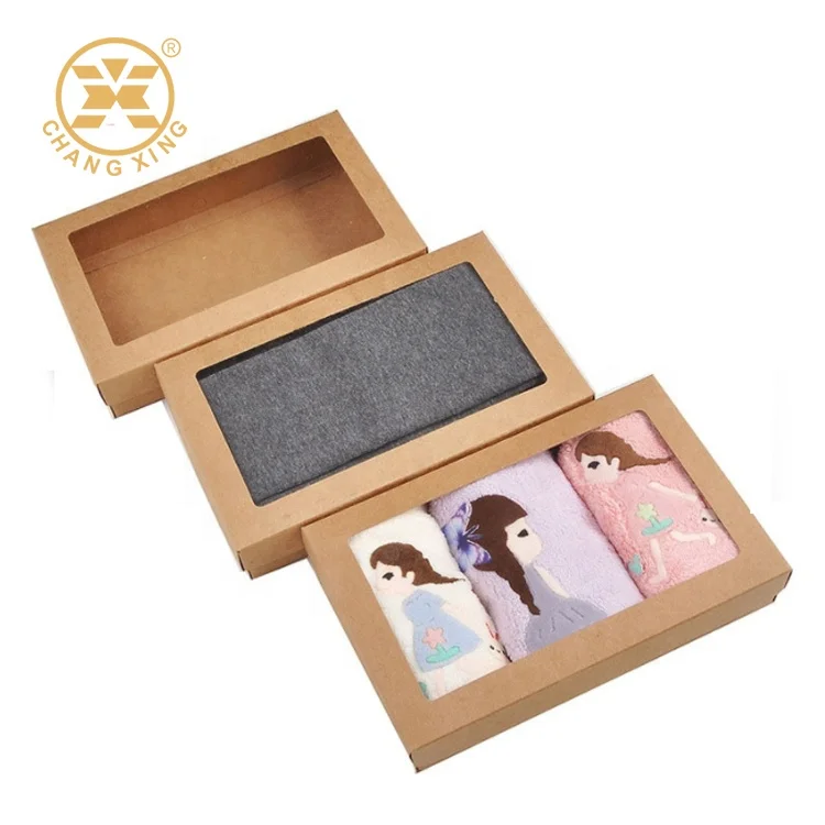 Customized logo packaging box corrugated cardboard mailer box fully recycled mens underwear packaging box