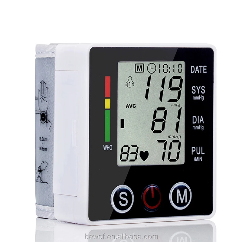 CE ISO BP Operator Wireless Medical Blood Pressure Machine Digital Ambulatory Wrist Blood Pressure Monitor Health Care