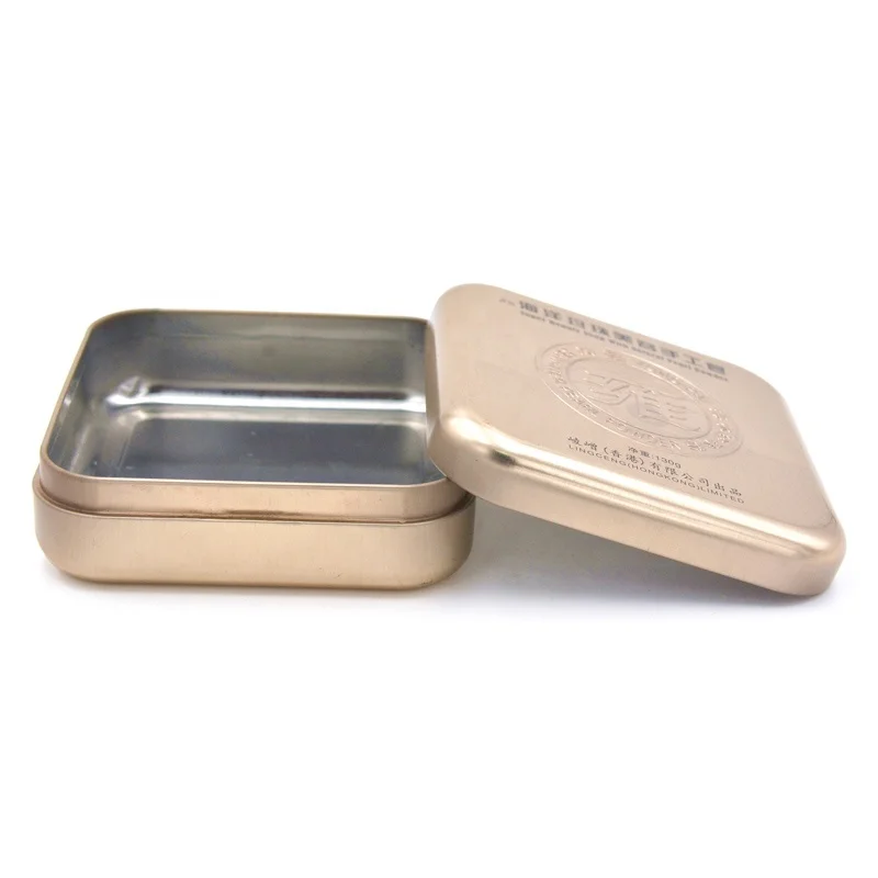 Alibaba China supplier hot sell square handmade soap tin box,Square Soap Metal Can Box,square soap tin metal container box