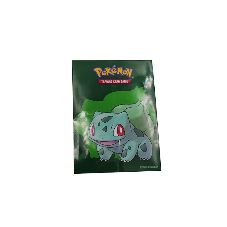 Custom Printed 3 Side Heat Sealing Pouch Hologram Card Sleeves Holographic Game Matte Card Sleeves