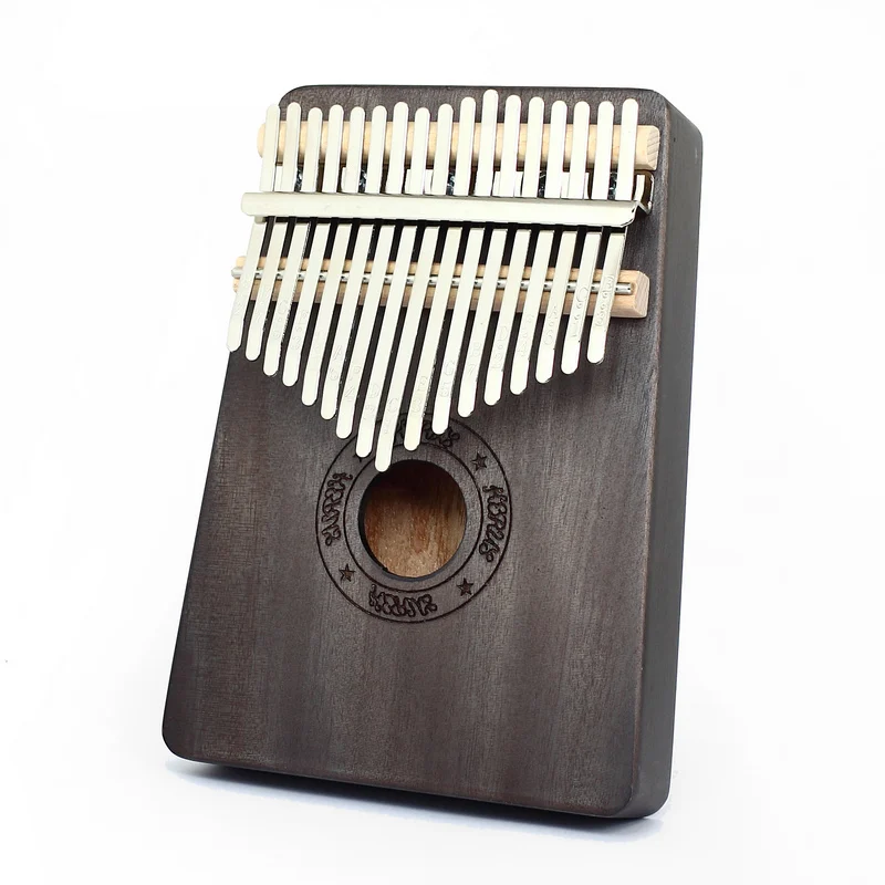 Musical Instruments Mahogany Body Wooden 17 keys Kalimba  Thumb Piano Solid Finger Piano  for Sale