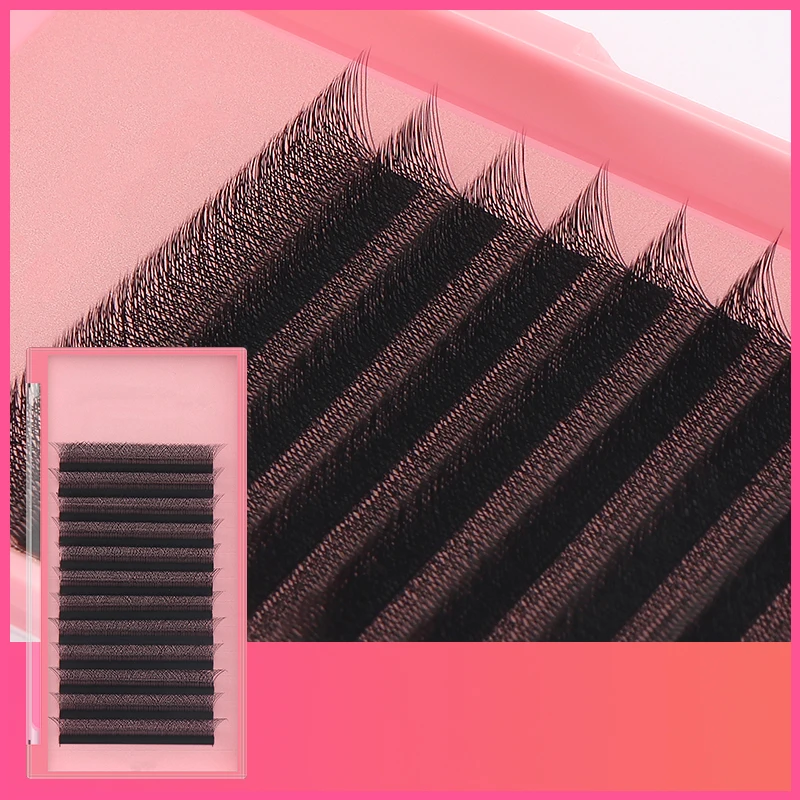 5D W Fake eyelashes Naturally curl Eyelash extension Premade volume fans lashes False eyelashes 3D 4D 6D W cilia