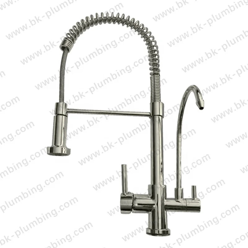 Torneira Cozinha Bancada Com Filtro Kitchen Faucet Water Purifier Rose Gold Filter Tap Kitchen Pullout 1Way Spray Faucet