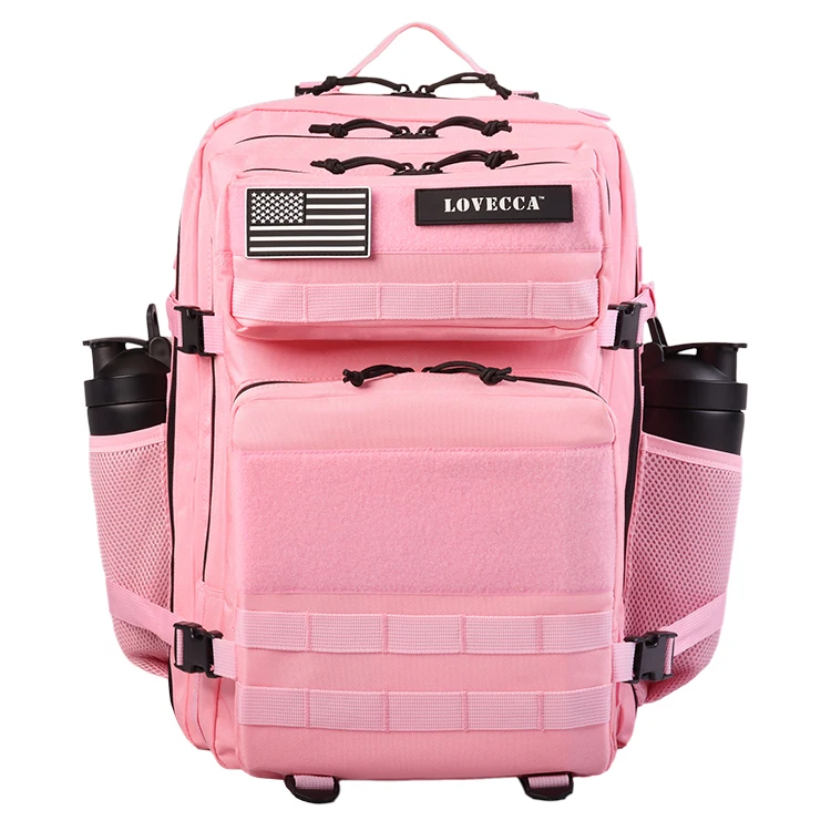 45L Large Pink Tactical Backpack Ladies Mochila Gym Bag Training Fitness Crossfit Gym Backpack For Athletes