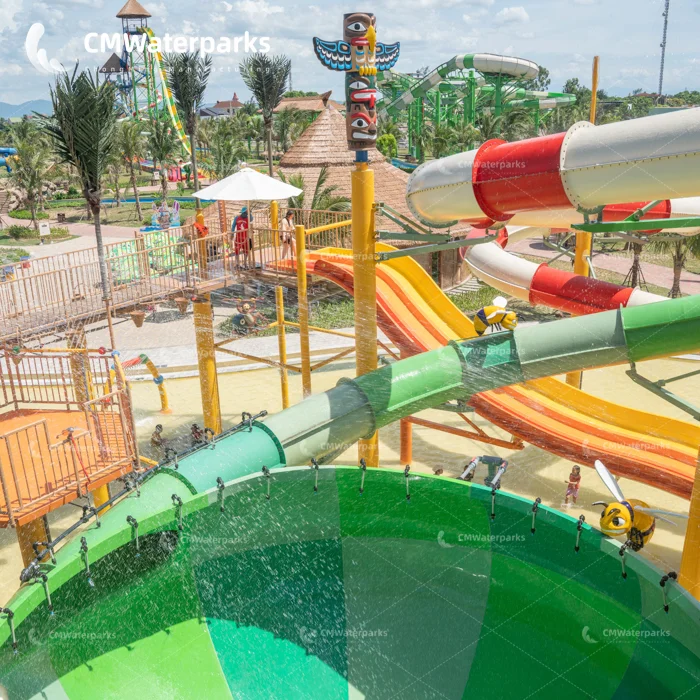 large  outdoor  fiberglass  water park toy combination   for sale
