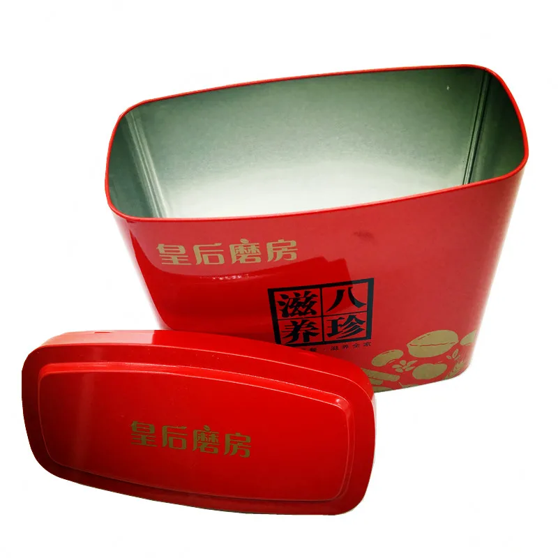 
Square-shapef Storage Box Tinplate Candy Tin Metal Cans metal box 