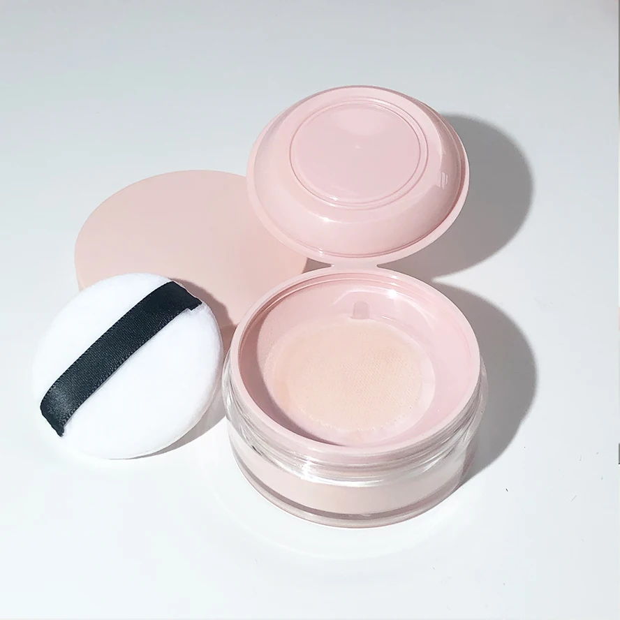 Make Your Own Brand High Quality Cosmetics Private Label Face Makeup Translucent Banana Pink Setting Loose Powder Custom Logo