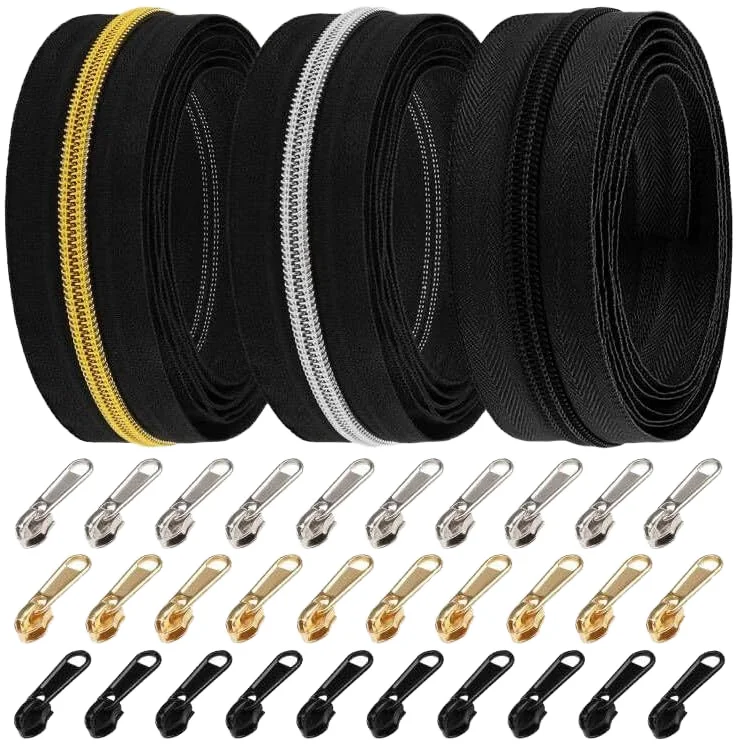 Wholesale Factory Open-Type Polyester Nylon Coil Zipper with Teeth Close End for Diving Suits Boots Raincoats Shoes Garments