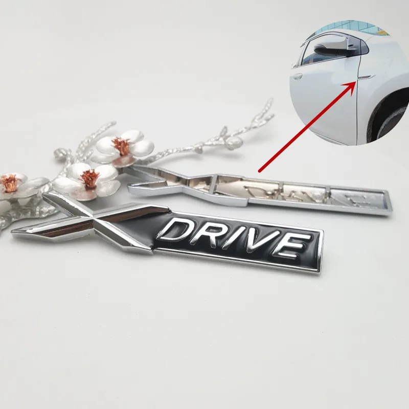 Factory wholesale custom metal car brand logo label and chrome electroplating auto car metal car stickers