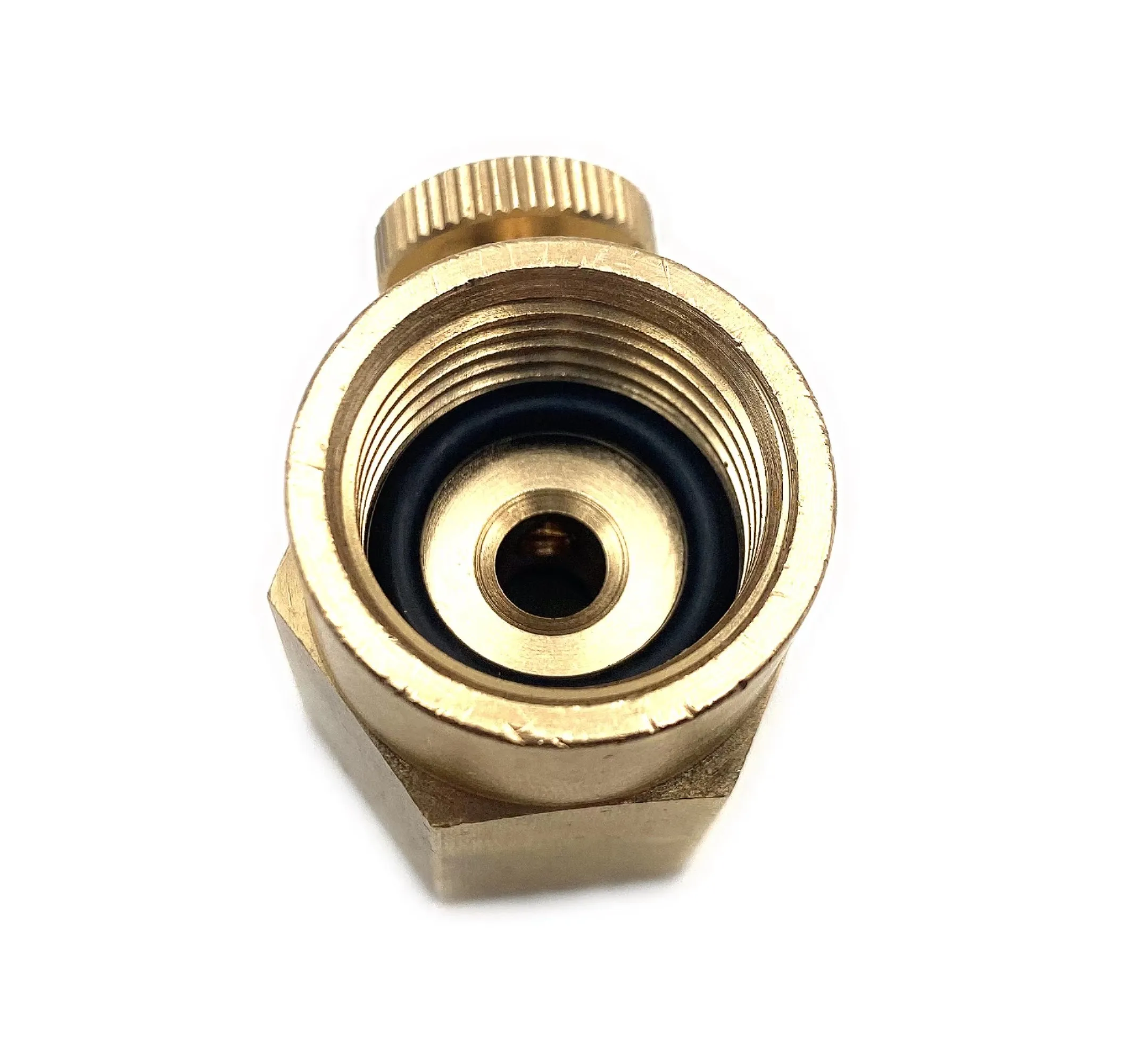High Quality brass co2 gas cylinder filling adapter for small 0.6Liter 425g soda co2 gas cylinder W21.8 G1/2 thread adapter