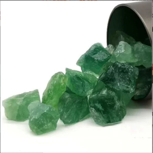 High quality natural rough green fluorite quartz crystal stones raw healing crystal gemstone for sale