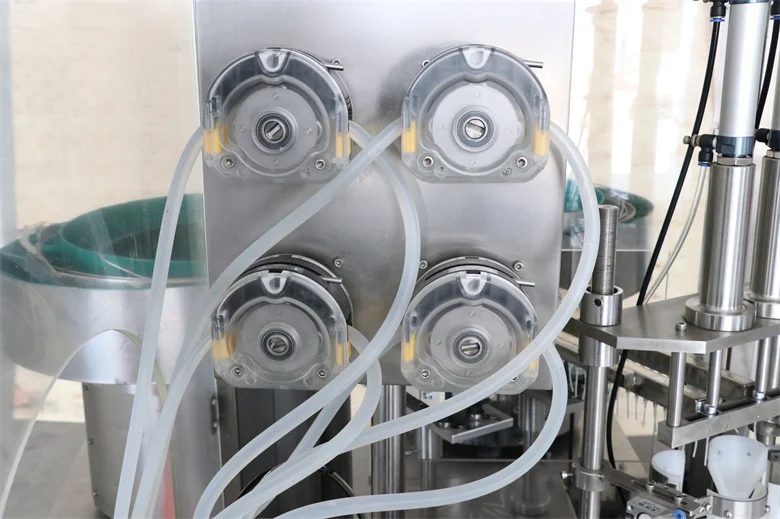 JB-P4 Automatic 10ml Pocket Refill Liquid Small Mini Bottle Capping And Crimping Perfume Filling Machine