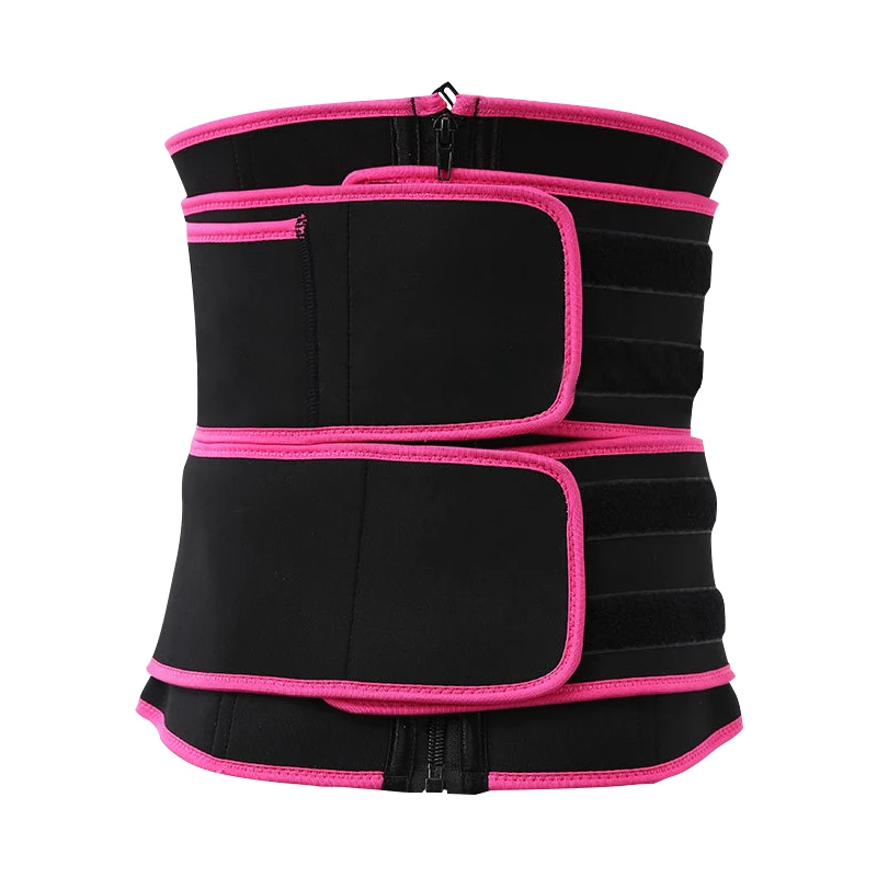 Неопреновый регулируемый пояс для коррекции талии для женщин с логотипом на заказ, двойной пояс, триммер для талии, Женский тренажер для талии