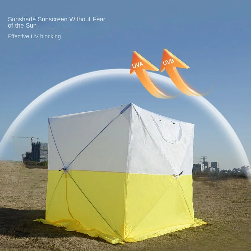 Outdoor waterproof sunshade portable square camping tent for camping fishing picnic park