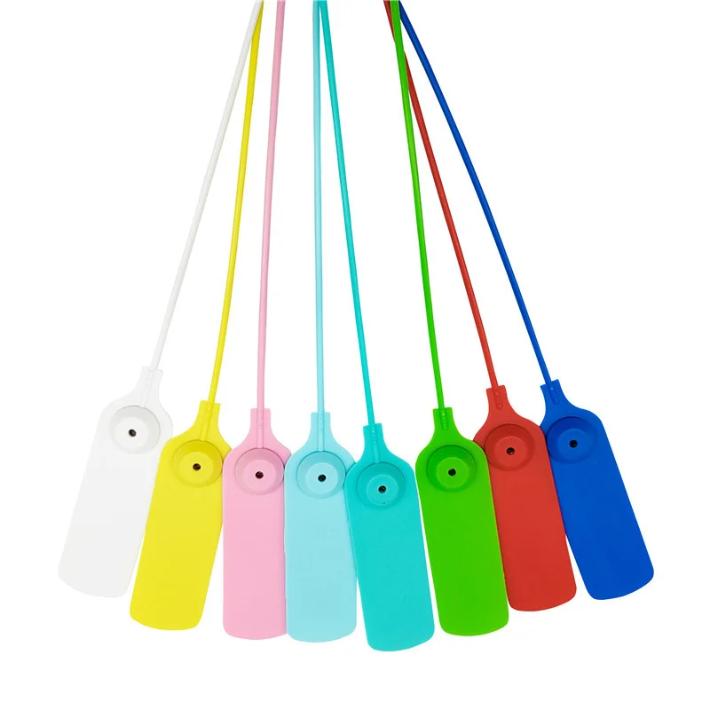 Buckle Anti-Theft Tie Tag Label Lock Plastic Seal Disposable