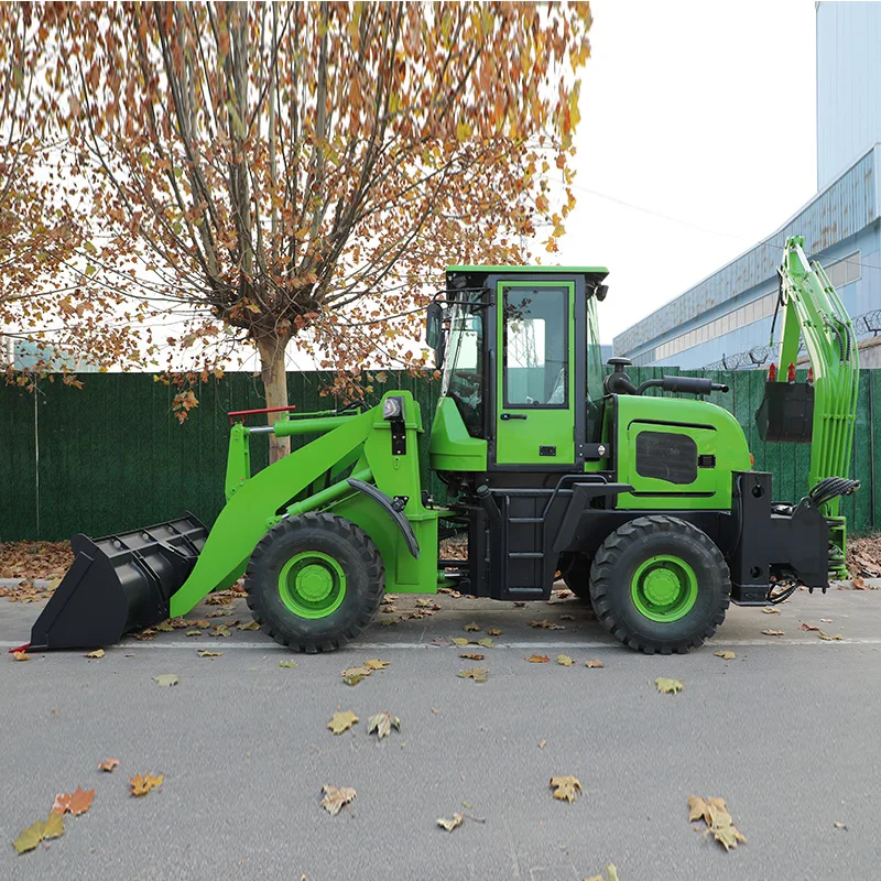 4WD китайский погрузчик с обратной лопатой WZ30-25 Мощный мини-экскаватор-погрузчик
