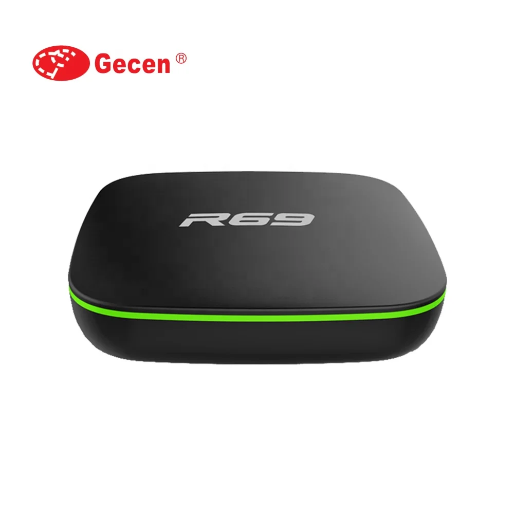 R69 Android 7.1 Smart TV Box 1+8G Quad Core  2.4GHz WiFi 4K Media Player 1080P  Support 3D movie