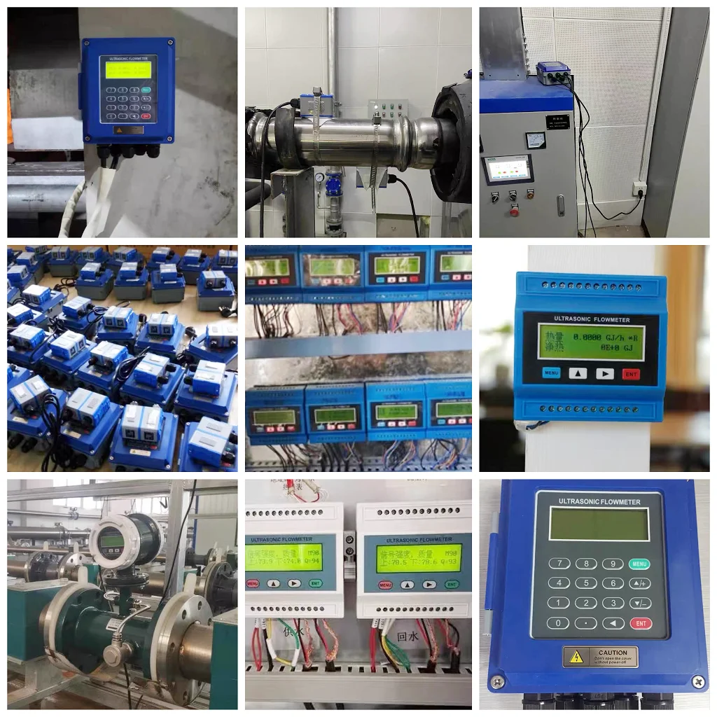 Ultrasonic Clamp-on Flow Meter Water Flowmeter Flow Rate Sensor Cheap Ultrasonic Flow Meter