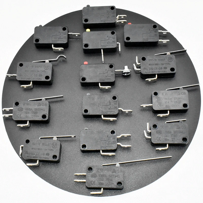 Custom Multi-Color PushButton Switch T125 Push-button Micro Switch PCB Power Push Button 1P 2P 3P 4P NC NO Switch