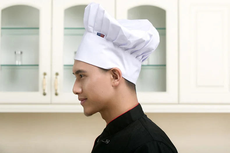 Wholesale Customized Adjustable Chef Hat in Restaurant Bar Uniforms Work Pastry Chef Hat