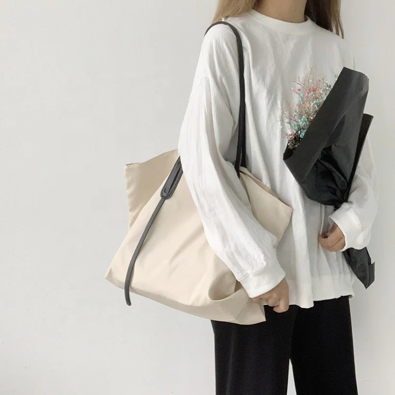 2022 OMOI Custom Large Womens Tote Bags Girls Shopping Tote Single Shoulder Bag Women With Special Handle