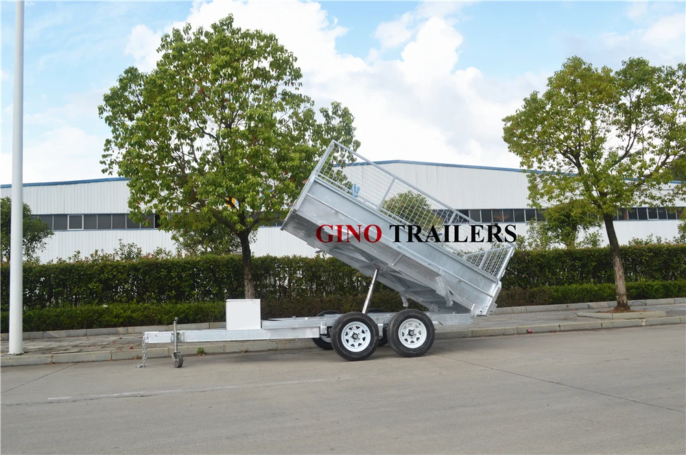 utility trailer kits dual axle hydraulic tipping trailer