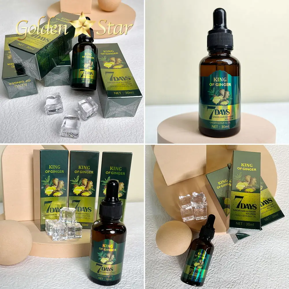 Free Sample 30ML Ginger Hair Oil Mega Growth Healthy Hair Growth Stimulating Oil
