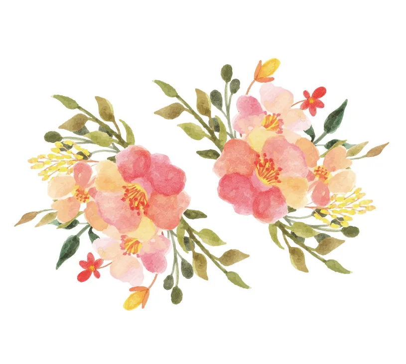 Concise Design PVC Home Decor Wall Window Glass Sticker Flower Window Sticker