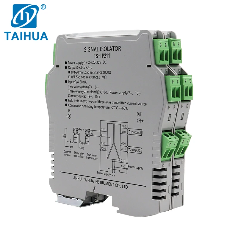 China Supply Tc Temperature Isolated Transmitter 4-20mA Thermocouple Temperature Isolated Transducer