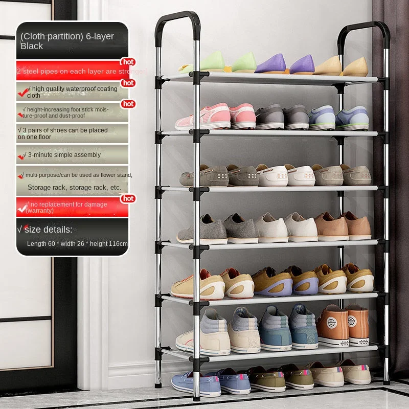 Hot Product Stainless steel storage rack shoe cabinet multi-layer simple shoe rack organizer manufacturer wholesale