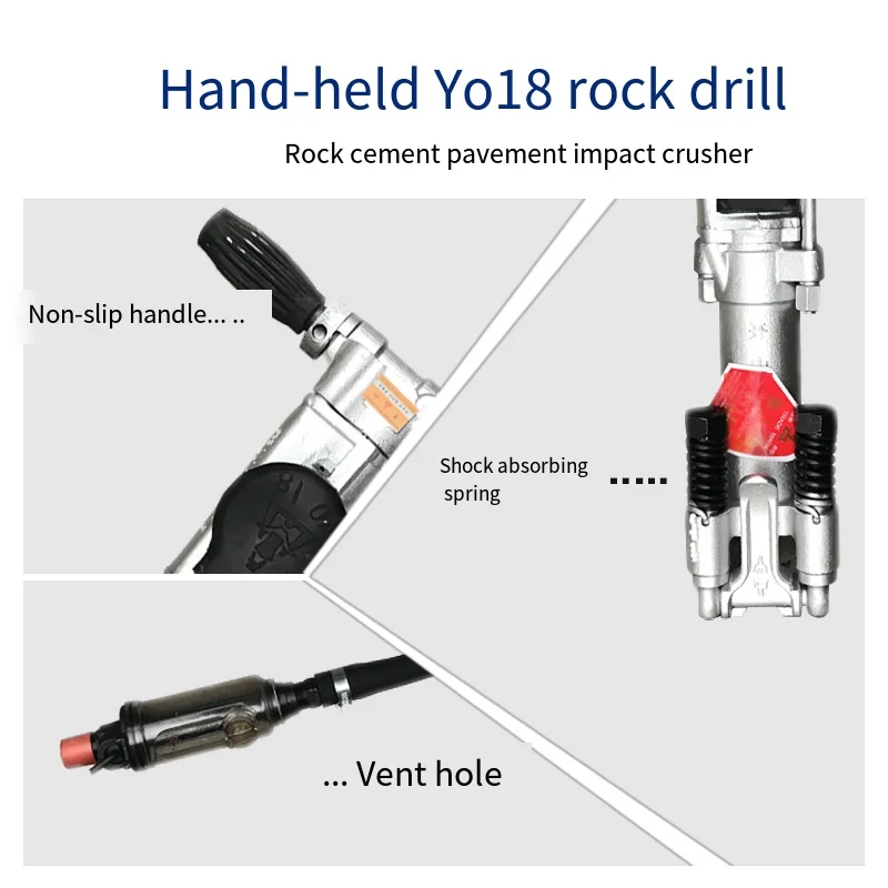 Good Quality Mining Drilling Rig Pneumatic Hand Rock Drill Jack Hammer Prices Y26 For Concrete Stone Works And Mine Construction