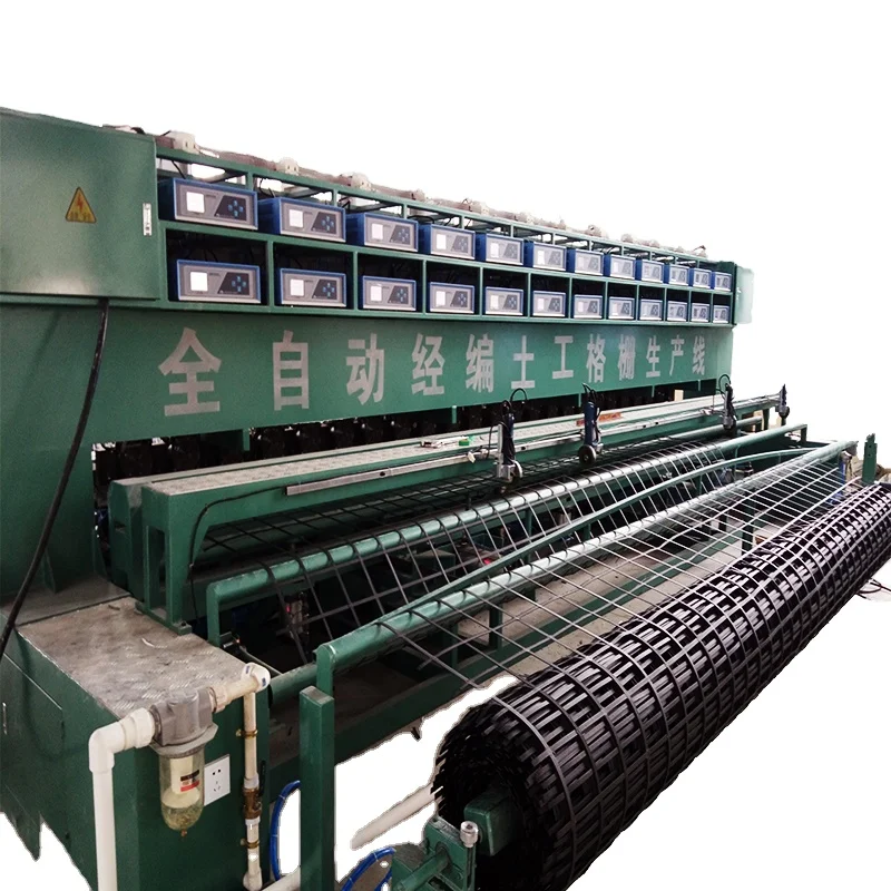 20 Heads  Automatic Geogrid Welding Machine ultrasonic Steel Plastic Composite Geogrid used for road construction