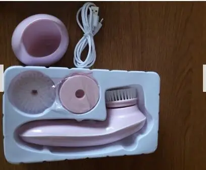 
Rotation Sonic Face Cleansing Brush 3 Heads Deep Pore Cleaner Waterproof Facial Massage USB Rechargeable Facial Wash Brush 