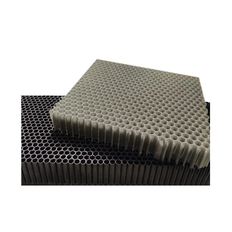 polycarbonate  honeycomb core  cooling pad for cold air laminating in conditioner, refrigerator showcase etc