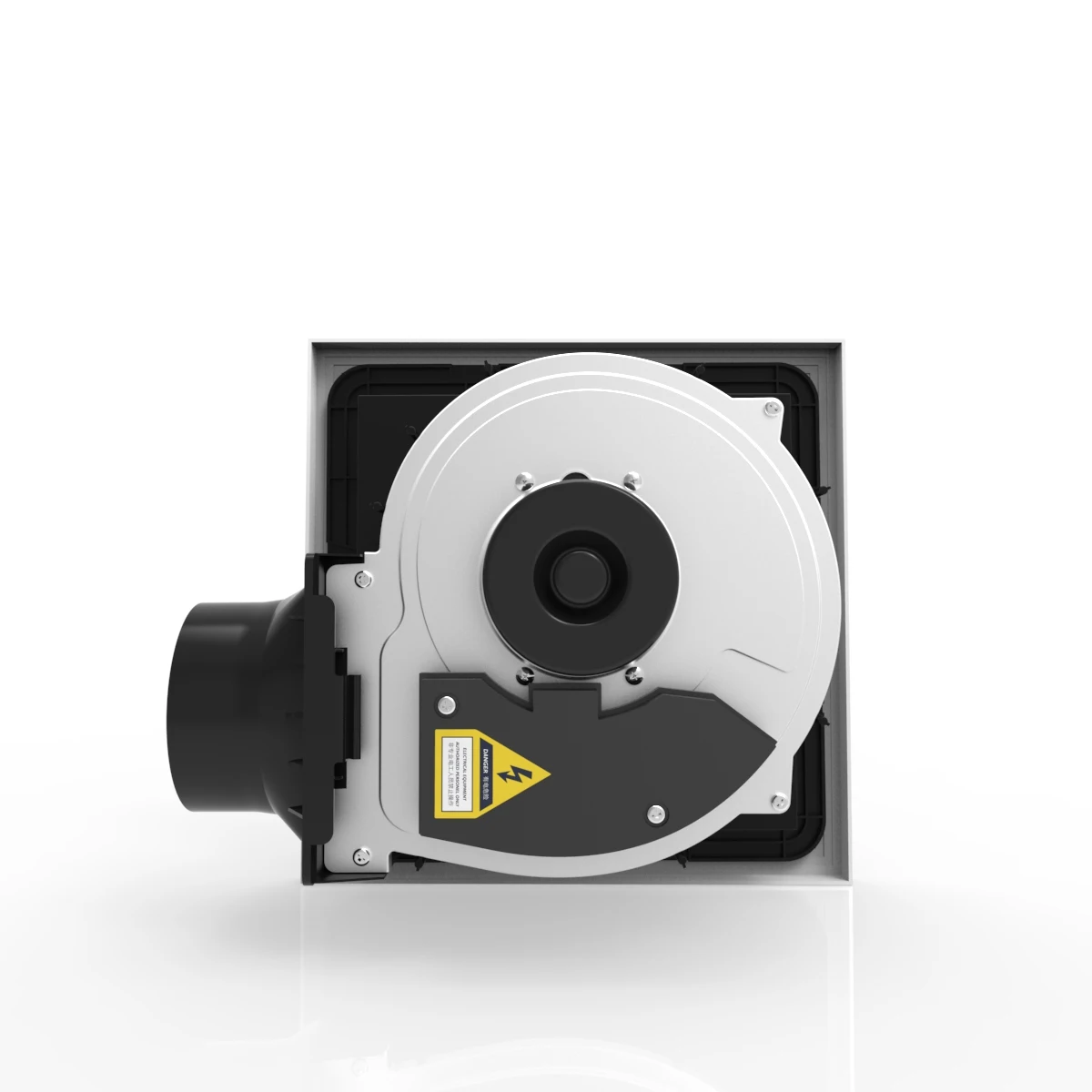MIA Residential 150m3/h 300*300mm Ceiling Mounted ABS Plastic Square Shape Odor Extractor Air Exhaust Fan For Bathroom Kitchen