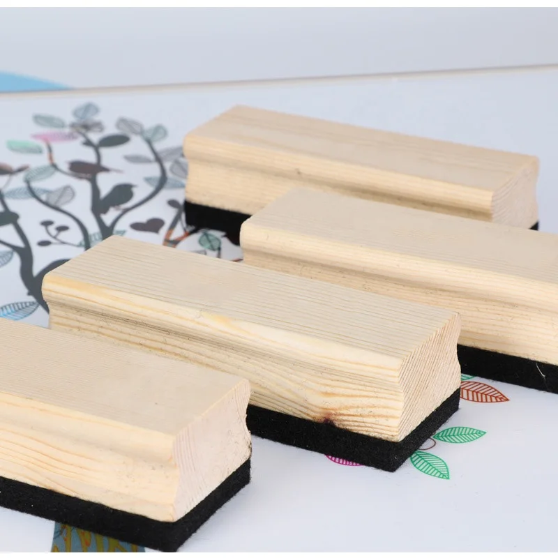 Custom Wholesale Wood Chalkboard Eraser Blackboard Eraser