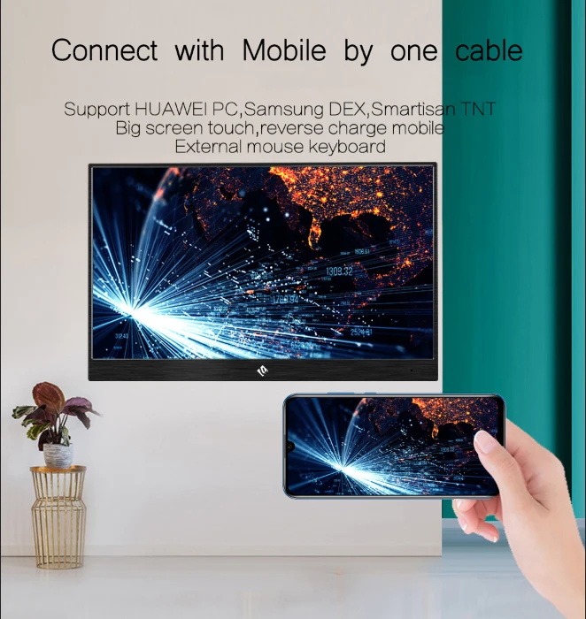 
144hz 17.3 inch IPS Gaming portable monitor 1920*1080 FHD with Type-C USB HDMI for expand mobile PC laptop game screen 