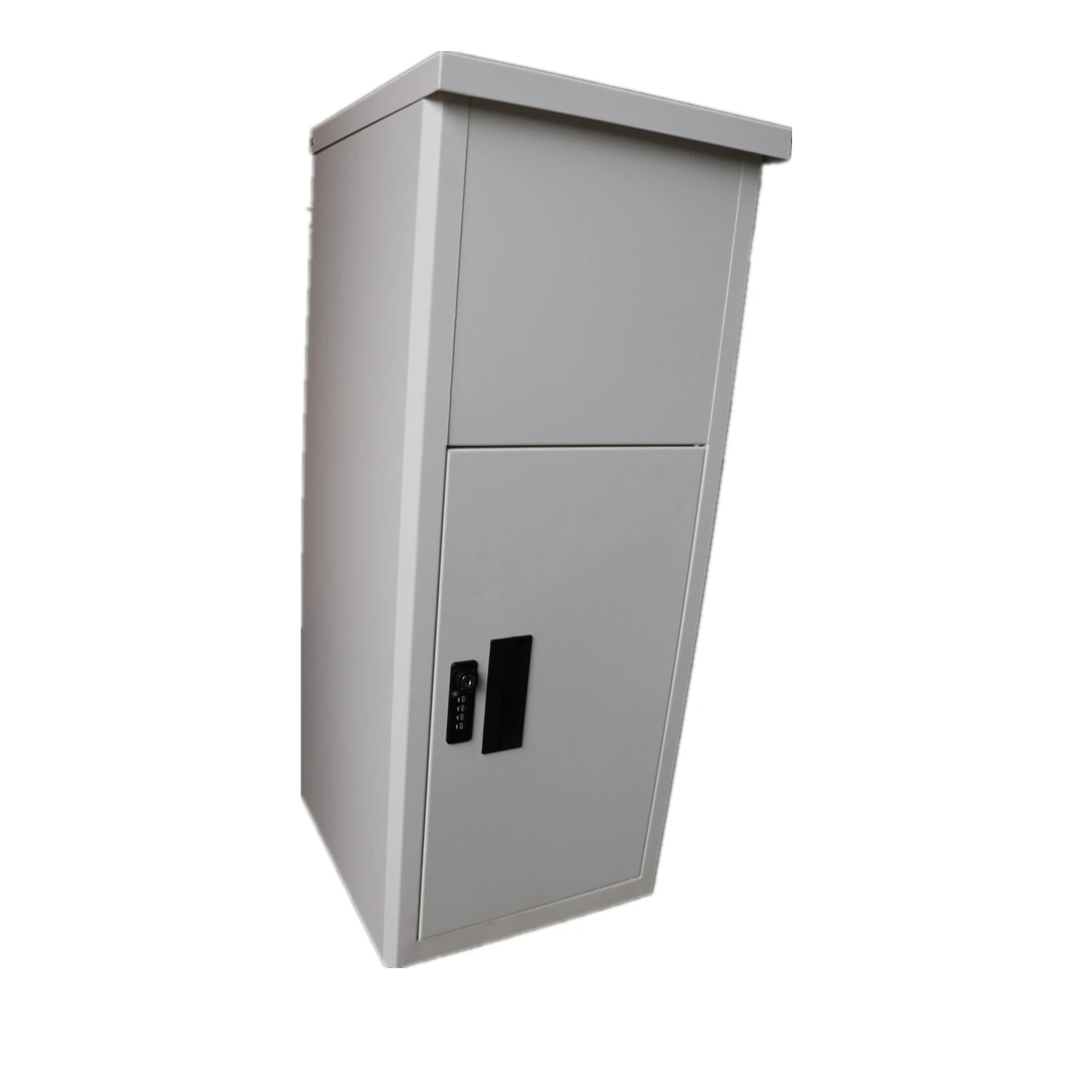 black or white metal large parcel letter box delivery mail box cabinet with key lock