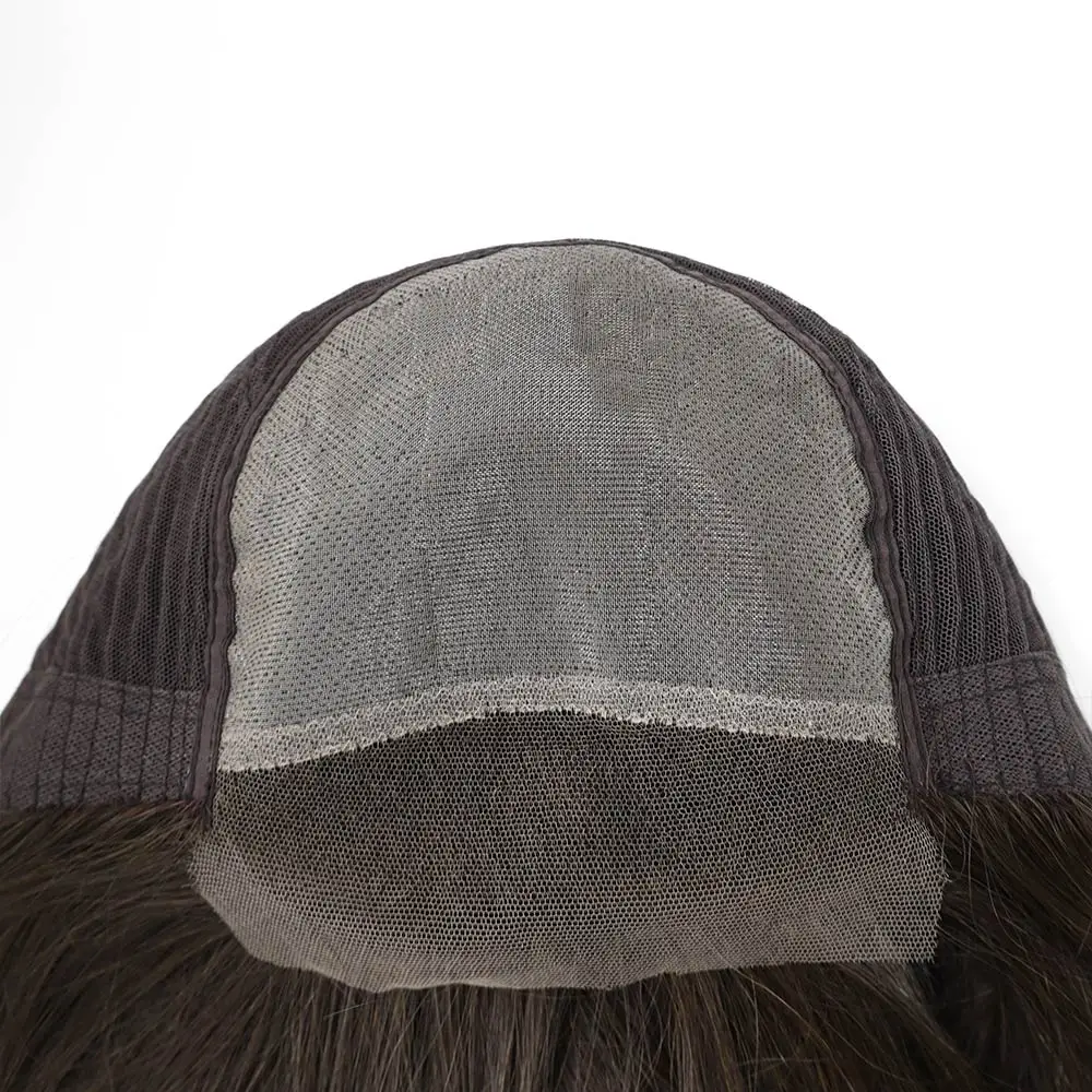 Hair Nature MT12 model 9 inch long hair women wig lace front mono top medium size wig adjustable sides and back